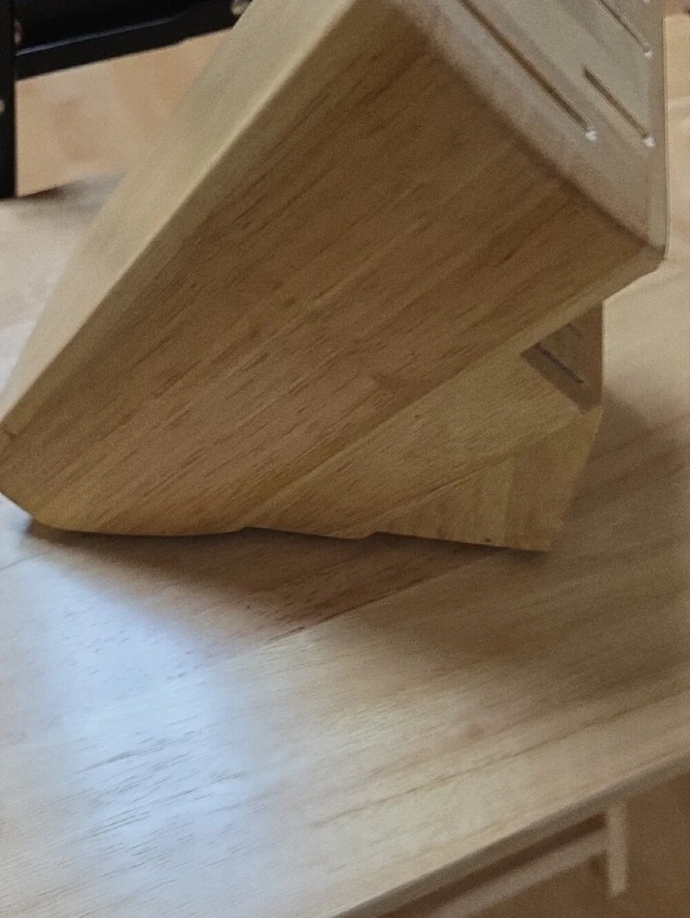 Hampton Wood Knife Block - Natural Light Oak